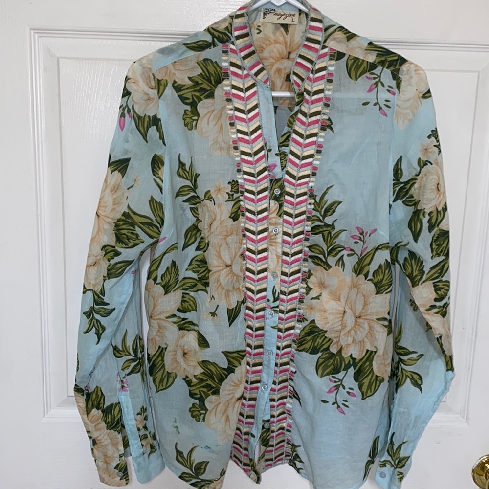 Vintage Floral button down shirt